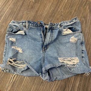 Denim shorts